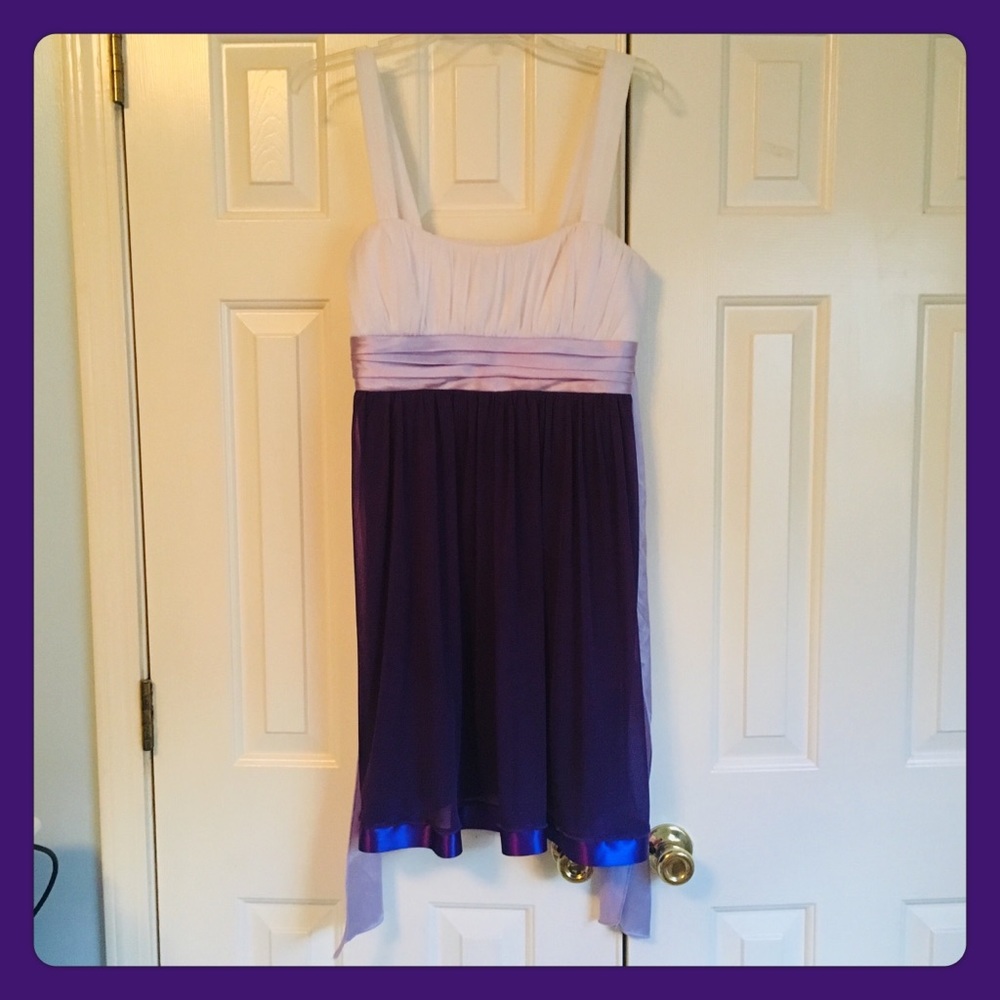 Gorgeous Purple and White Dress